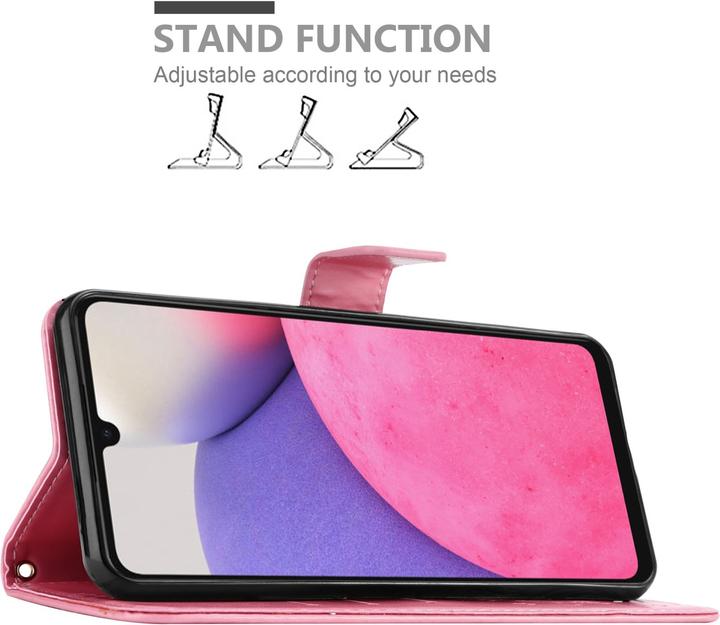 Actual product image Cadorabo Flower Book cover (Samsung Galaxy A33 5G)