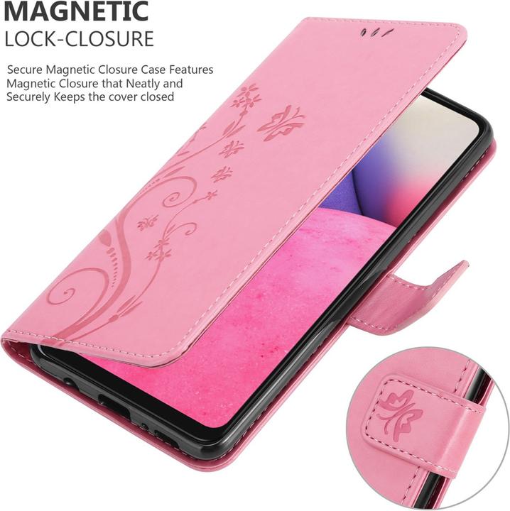 Actual product image Cadorabo Flower Book cover (Samsung Galaxy A33 5G)