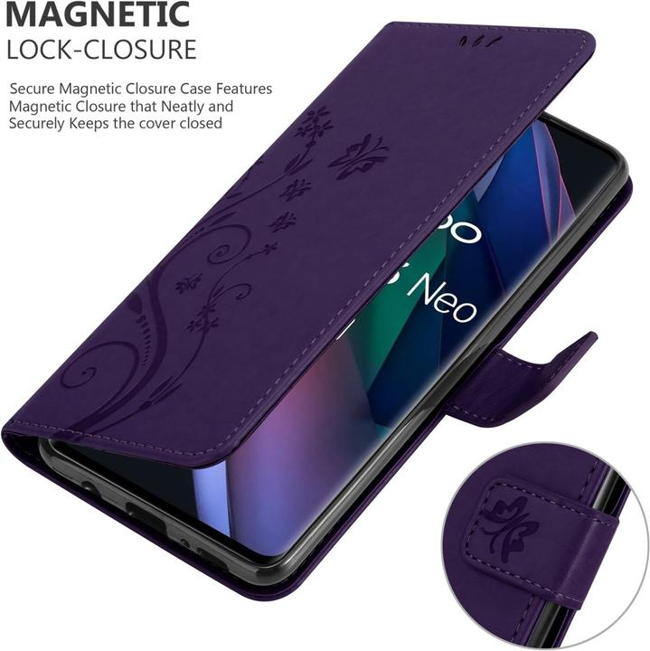 Image du produit Cadorabo Pochette Flower Book (Oppo Find X3 Neo)