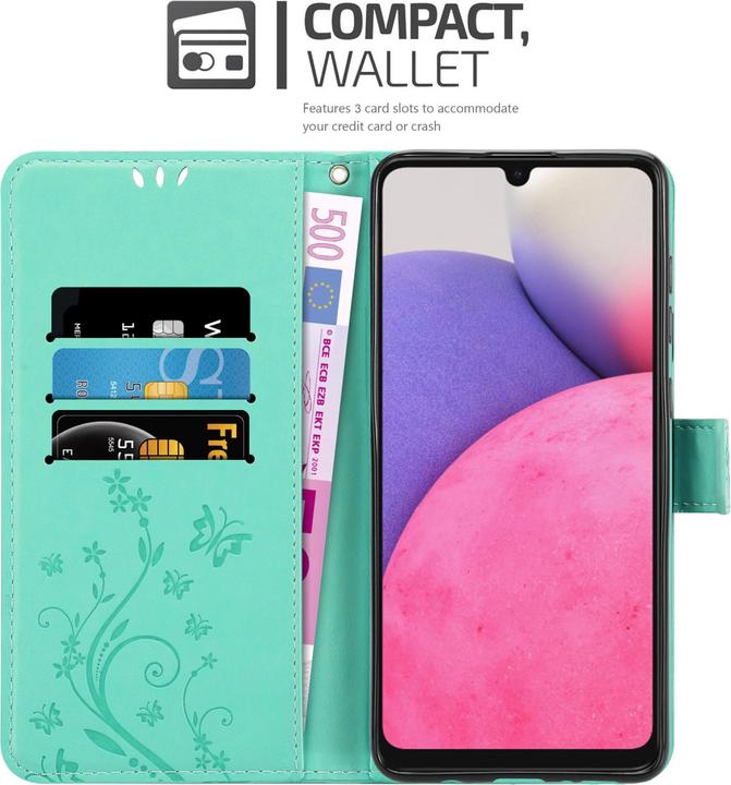 Actual product image Cadorabo Flower Book cover (Samsung Galaxy A33 5G)