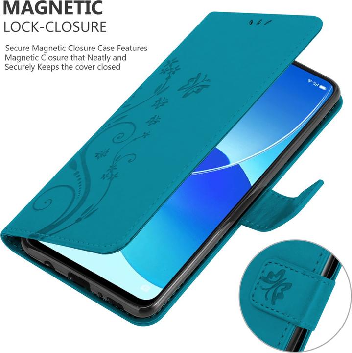 Image du produit Cadorabo Pochette Flower Book (Oppo Reno 6 5G)