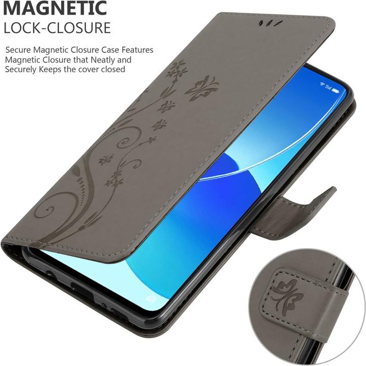 Image du produit Cadorabo Pochette Flower Book (Oppo Reno 6 5G)