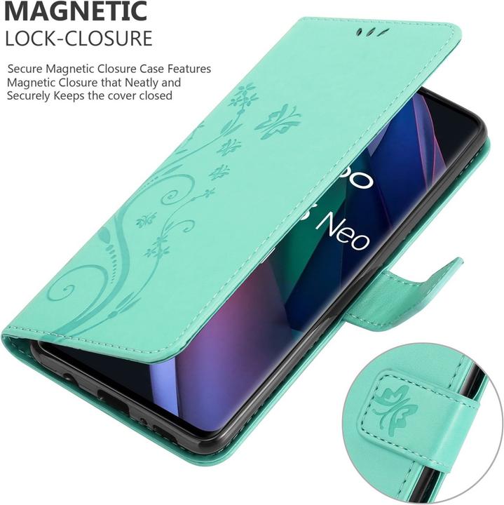 Image du produit Cadorabo Pochette Flower Book (Oppo Find X3 Neo)
