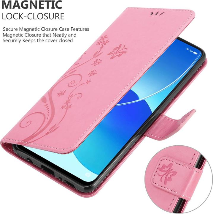 Image du produit Cadorabo Pochette Flower Book (Oppo Reno 6 5G)