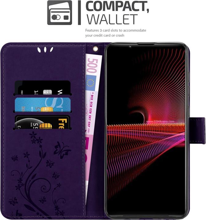 Immagine prodotto Cadorabo Copertina del libro a fiori (Sony Xperia 1 III)