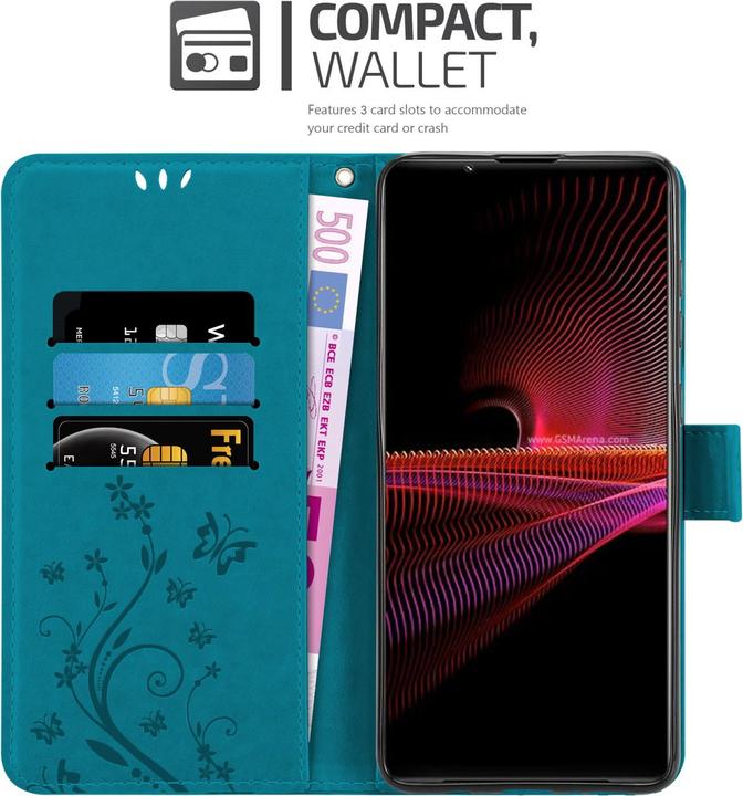 Image du produit Cadorabo Pochette Flower Book (Sony Xperia 1 III)