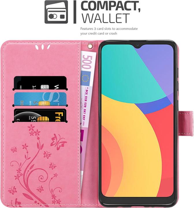 Produktbild Cadorabo Flower Book Hülle (Alcatel 1S (2021), Alcatel 3L)