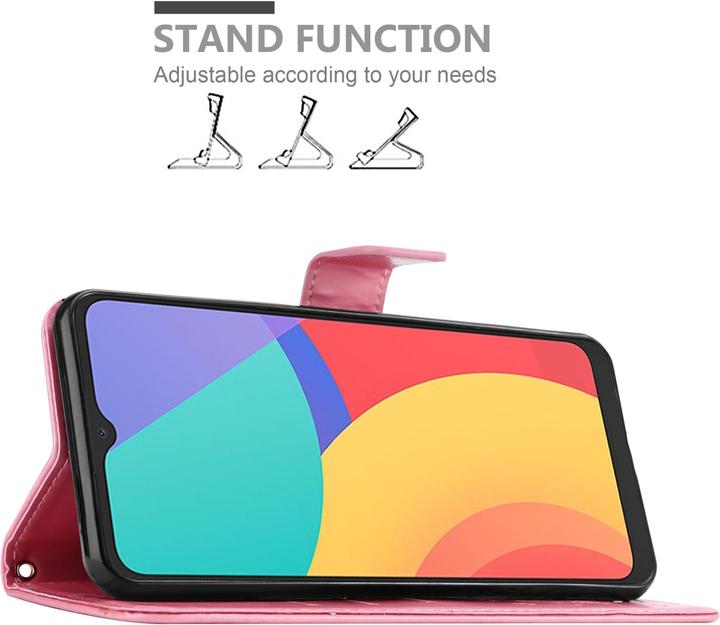 Produktbild Cadorabo Flower Book Hülle (Alcatel 1S (2021), Alcatel 3L)