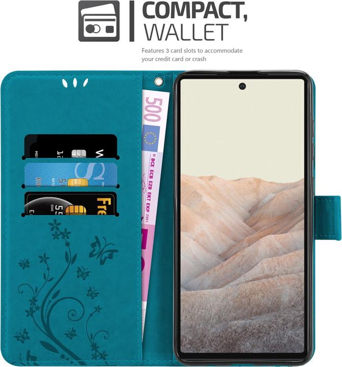 Immagine prodotto Cadorabo Copertina del libro a fiori (Google Pixel 6a)