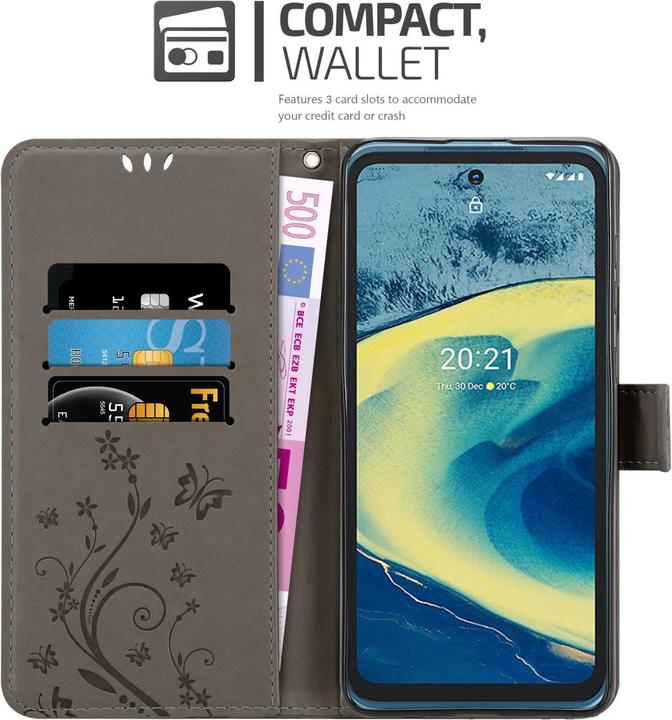 Immagine prodotto Cadorabo Copertina del libro a fiori (Nokia XR20)