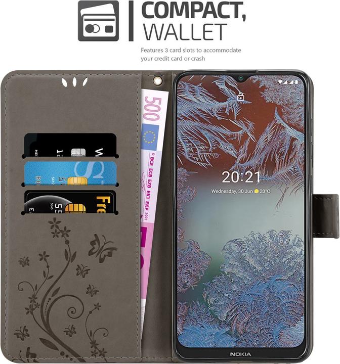 Actual product image Cadorabo Flower Book cover (Nokia G10, Nokia G20)