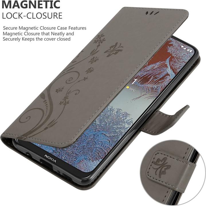 Actual product image Cadorabo Flower Book cover (Nokia G10, Nokia G20)