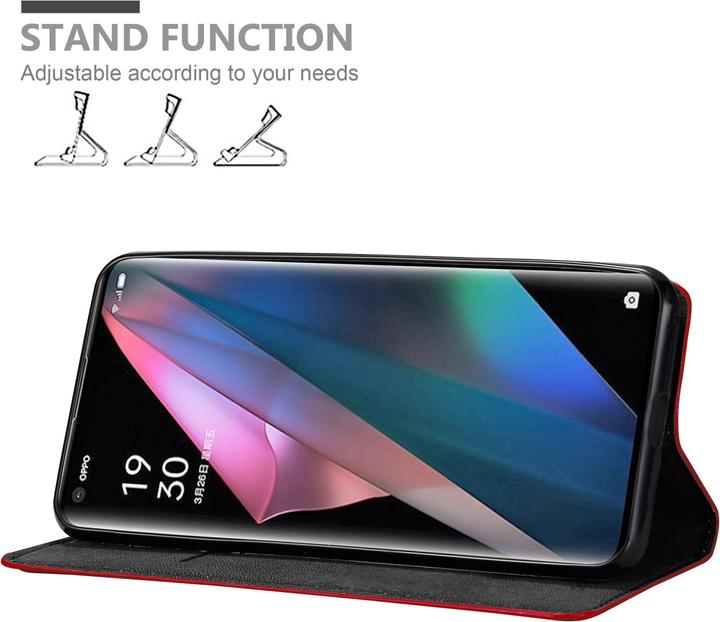 Actual product image Cadorabo Book Invis. Magnet sleeve (Oppo Find X3 Pro)
