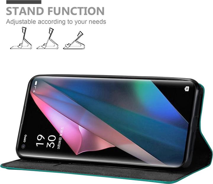 Actual product image Cadorabo Book Invis. Magnet sleeve (Oppo Find X3 Pro)