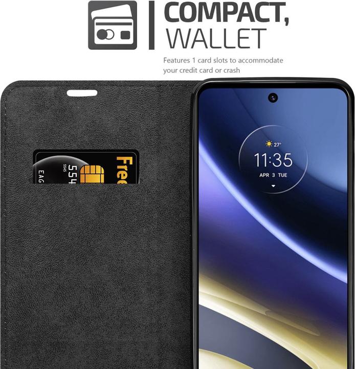Actual product image Cadorabo Book Invis. Magnet sleeve (Motorola Moto G51 5G)