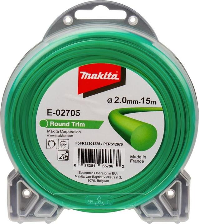 Produktbild Makita E-02705 Mähfaden rund 2,0mmx15m (Rasentrimmer, Trimmerfaden + Fadenspule)
