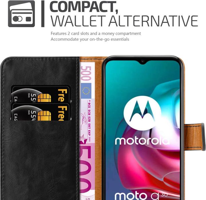 Produktbild Cadorabo Luxury Book Hülle (Motorola Moto G10, Motorola Moto G30)