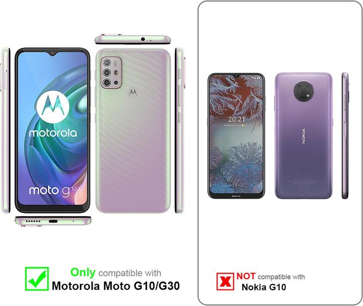 Actual product image Cadorabo Luxury Book Cover (Motorola Moto G10, Motorola Moto G30)