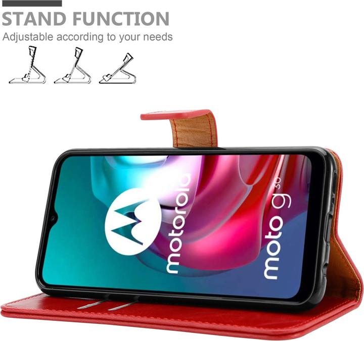 Actual product image Cadorabo Luxury Book Cover (Motorola Moto G10, Motorola Moto G30)