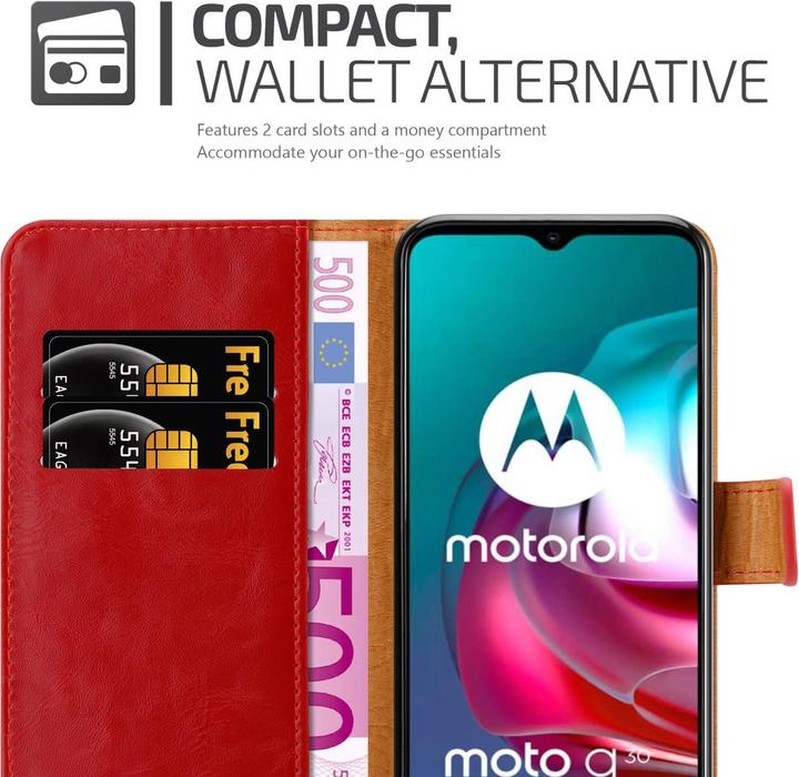 Actual product image Cadorabo Luxury Book Cover (Motorola Moto G10, Motorola Moto G30)