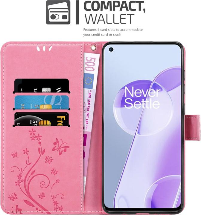 Actual product image Cadorabo Flower Book cover (OnePlus 9RT 5G)