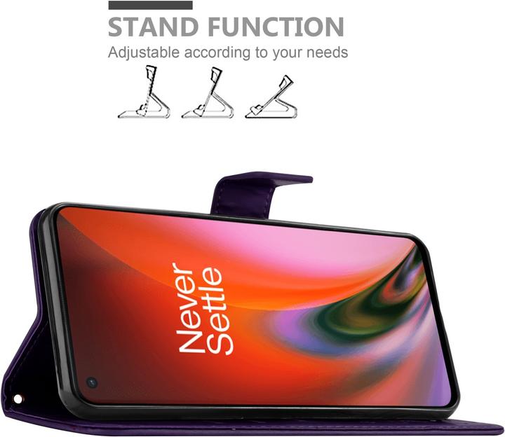 Actual product image Cadorabo Flower Book cover (OnePlus Nord 2 5G)