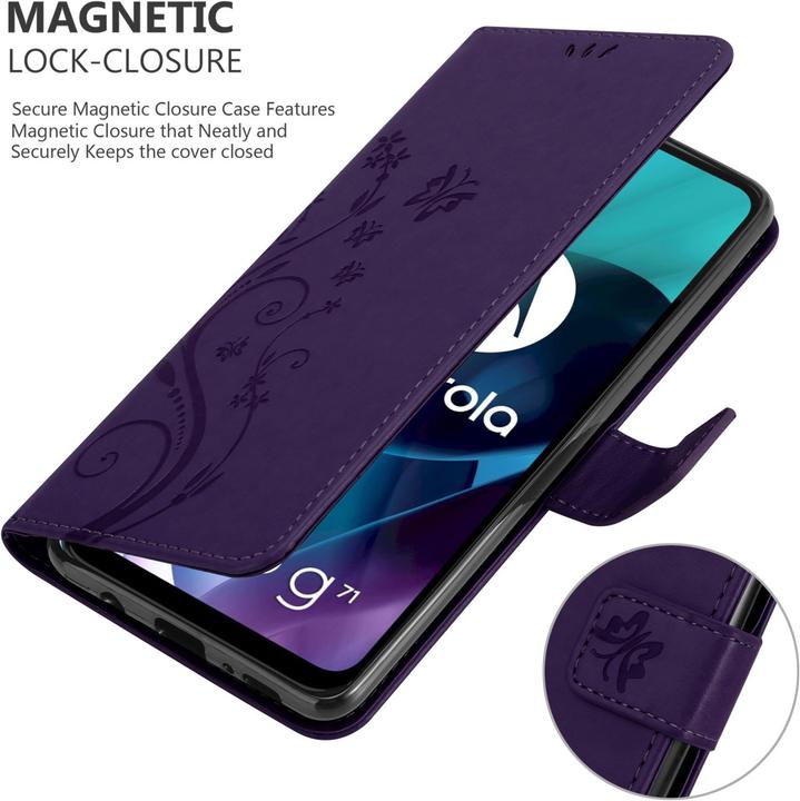 Immagine prodotto Cadorabo Copertina del libro a fiori (Motorola Moto G71 5G)
