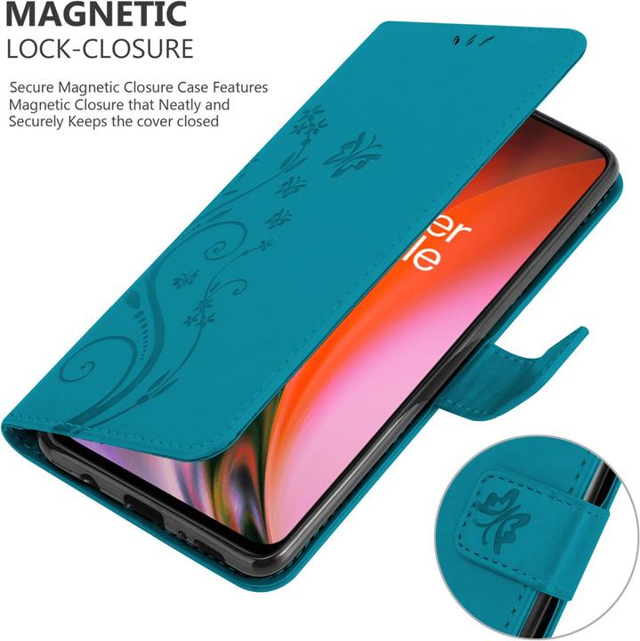 Actual product image Cadorabo Flower Book cover (OnePlus Nord 2 5G)