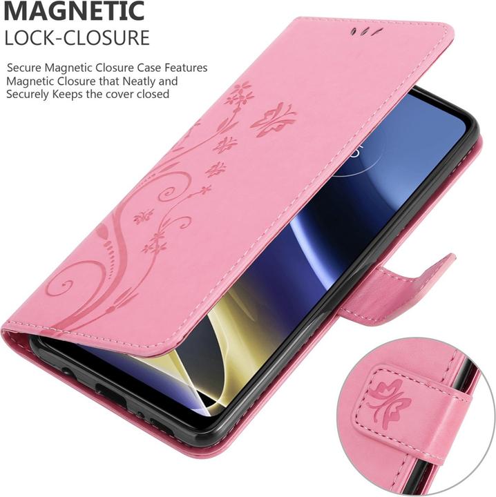 Immagine prodotto Cadorabo Copertina del libro a fiori (Motorola Moto G51 5G)