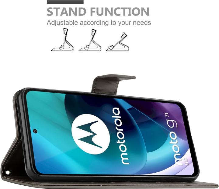 Immagine prodotto Cadorabo Copertina del libro a fiori (Motorola Moto G71 5G)