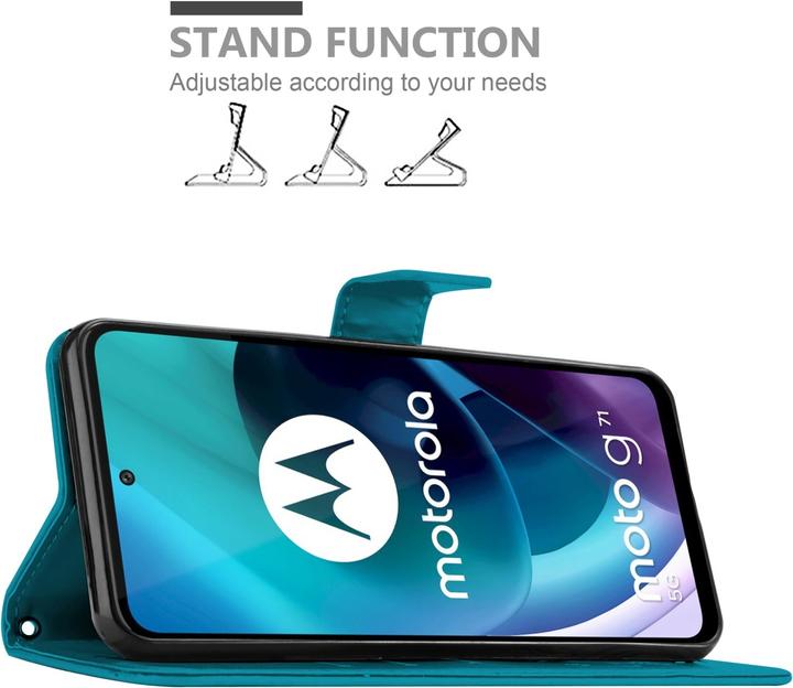 Immagine prodotto Cadorabo Copertina del libro a fiori (Motorola Moto G71 5G)