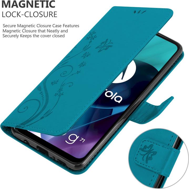 Immagine prodotto Cadorabo Copertina del libro a fiori (Motorola Moto G71 5G)