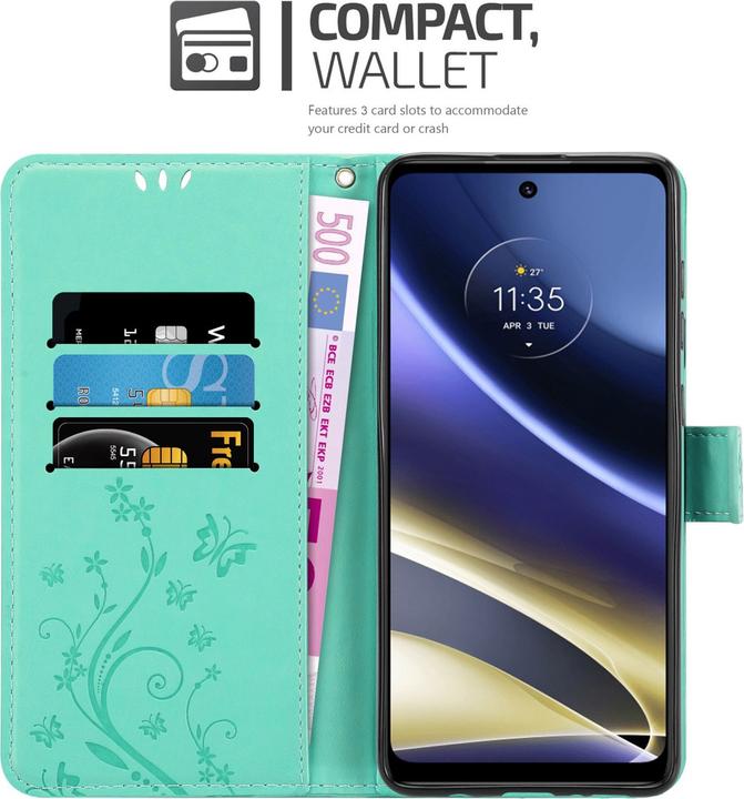 Immagine prodotto Cadorabo Copertina del libro a fiori (Motorola Moto G51 5G)
