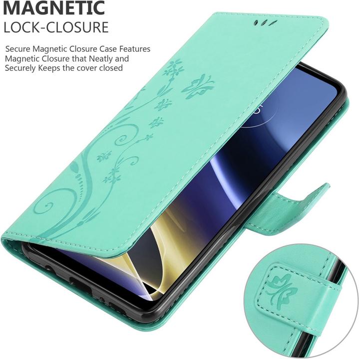 Immagine prodotto Cadorabo Copertina del libro a fiori (Motorola Moto G51 5G)