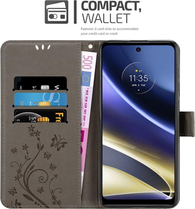 Immagine prodotto Cadorabo Copertina del libro a fiori (Motorola Moto G51 5G)