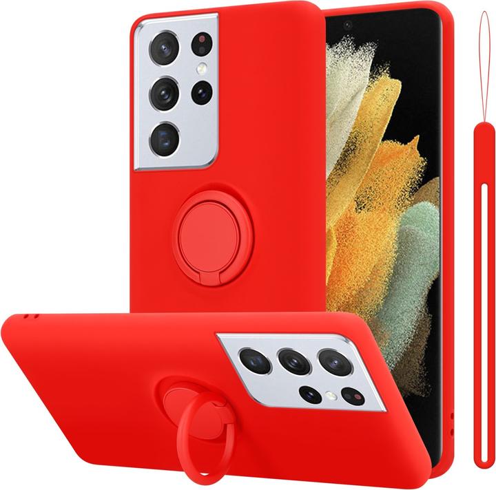 Actual product image Cadorabo TPU Liquid Ring Silicone Case Cover (Samsung Galaxy S22 Ultra)