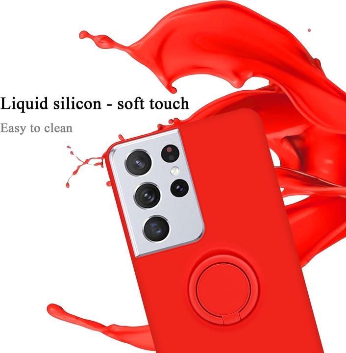 Actual product image Cadorabo TPU Liquid Ring Silicone Case Cover (Samsung Galaxy S22 Ultra)