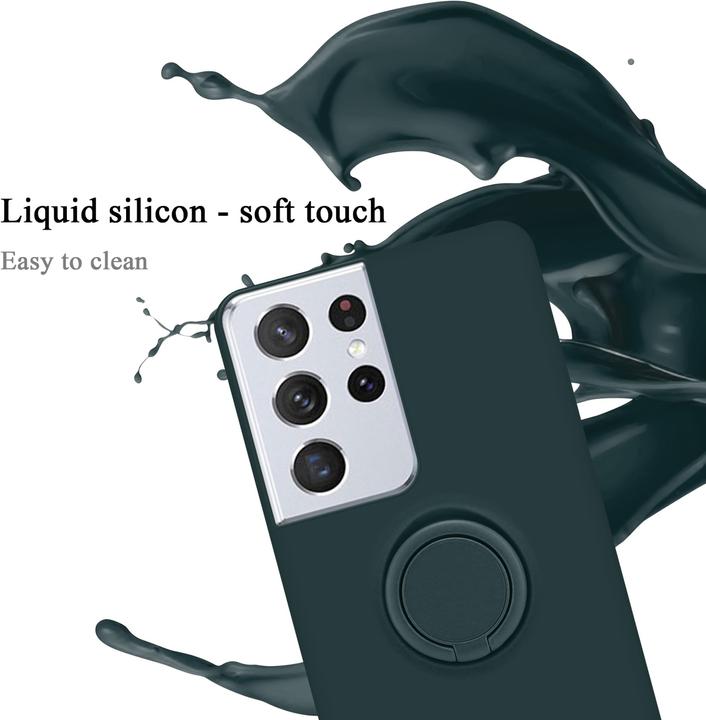 Actual product image Cadorabo TPU Liquid Ring Silicone Case Cover (Samsung Galaxy S22 Ultra)