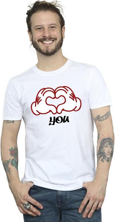 Image du produit Disney - T-shirt MICKEY MOUSE LOVE YOU HANDS - Homme (XL)