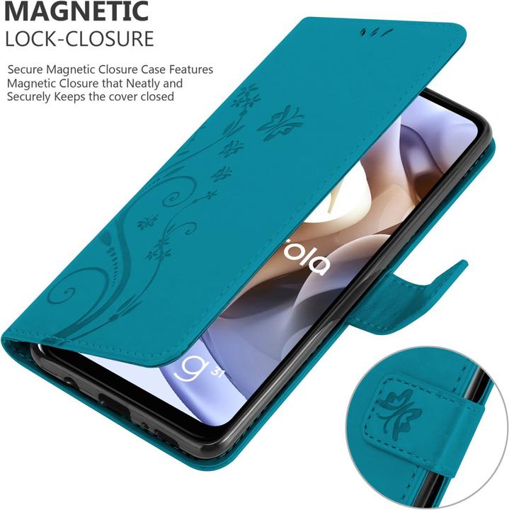 Immagine prodotto Cadorabo Copertina del libro a fiori (Motorola Moto G31, Motorola Moto G41)
