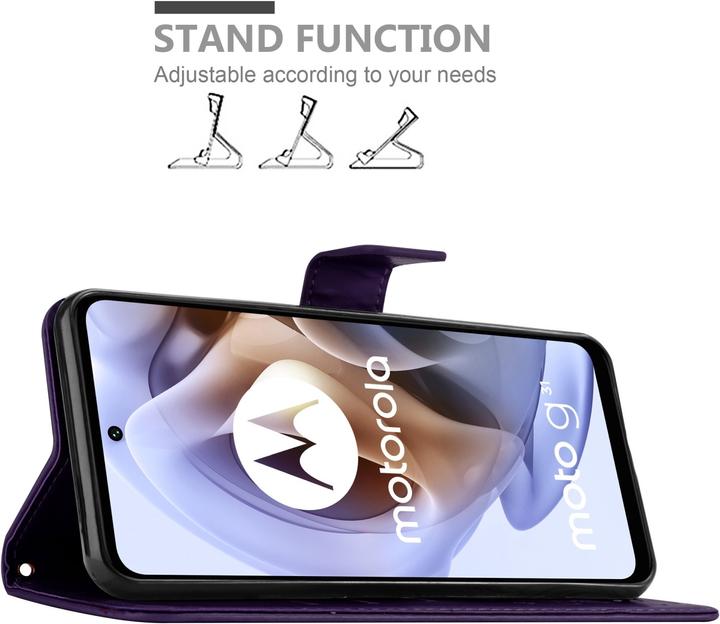 Produktbild Cadorabo Flower Book Hülle (Motorola Moto G31, Motorola Moto G41)