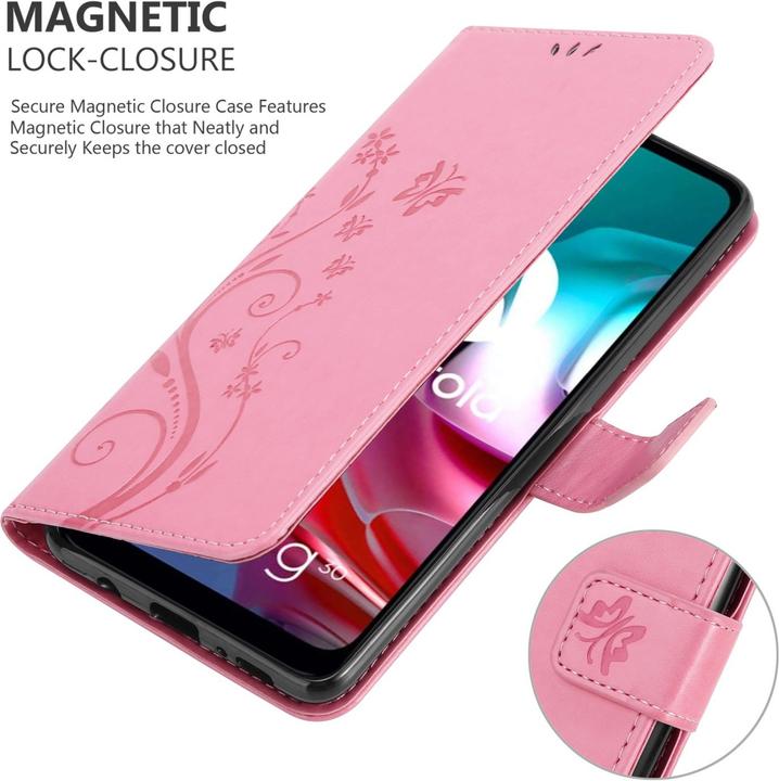 Immagine prodotto Cadorabo Copertina del libro a fiori (Motorola Moto G30, Motorola Moto G10)