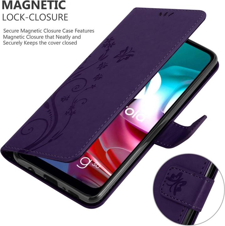 Immagine prodotto Cadorabo Copertina del libro a fiori (Motorola Moto G30, Motorola Moto G10)