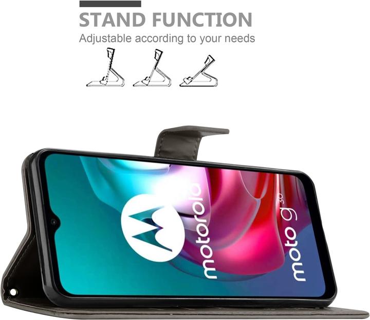 Produktbild Cadorabo Flower Book Hülle (Motorola Moto G30, Motorola Moto G10)