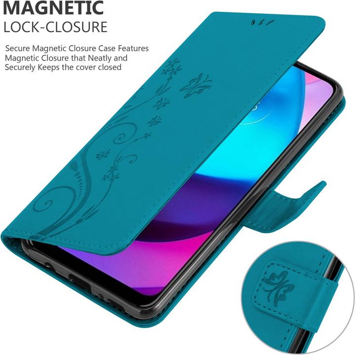 Actual product image Cadorabo Flower Book cover (Motorola E30, Motorola Moto E20, Motorola Moto E40)