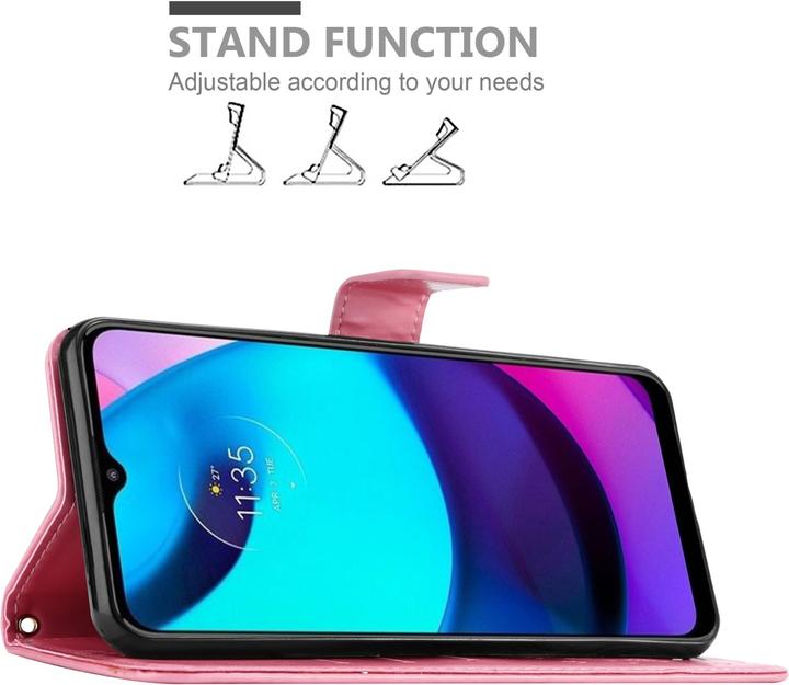 Actual product image Cadorabo Flower Book cover (Motorola E30, Motorola Moto E20, Motorola Moto E40)