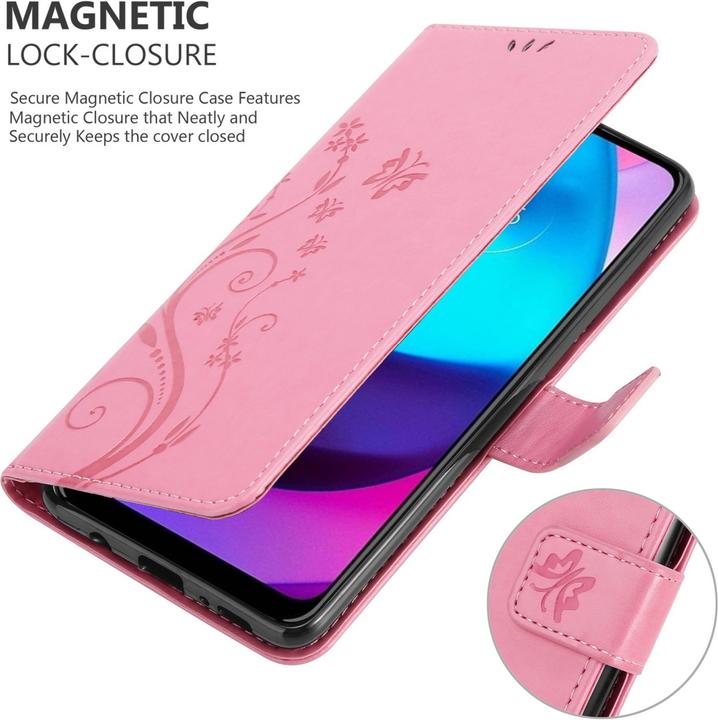 Actual product image Cadorabo Flower Book cover (Motorola E30, Motorola Moto E20, Motorola Moto E40)