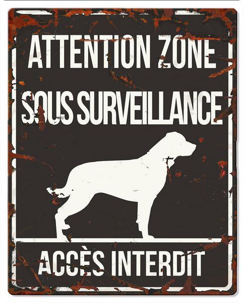 Image du produit D&D Plaque de garde ROTTWEILER noir 20x25 cm