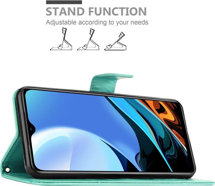 Image du produit Cadorabo Pochette Flower Book (Xiaomi Redmi 9T, Xiaomi Poco M3)