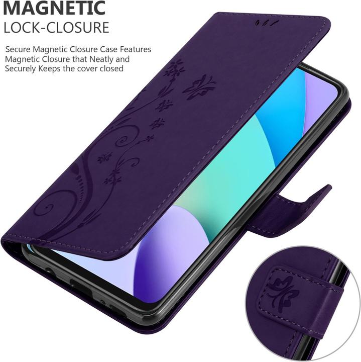 Image du produit Cadorabo Pochette Flower Book (Xiaomi Redmi 10, Xiaomi Redmi Note 11)